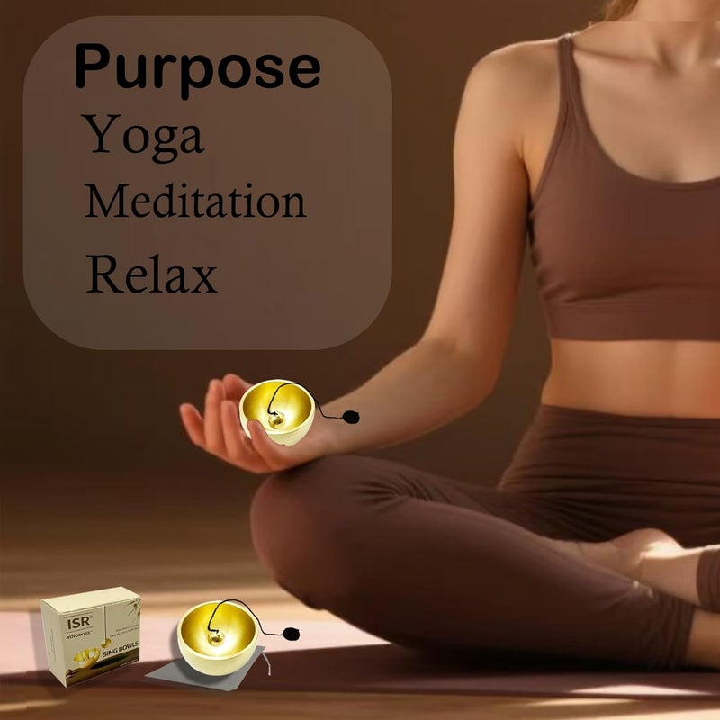 YOYODOGS Mini Singing Bowls Set,Portable Sound Bowl Brass Handcrafted For Yoga,Meditation And Mindfulness,Chakra Healing Relaxation Gifts For Men,Women - Image 5